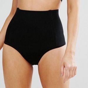 super high waisted zip bikini bottom missguided